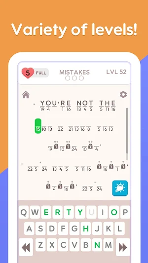 Cryptogram Quest Screenshot 1