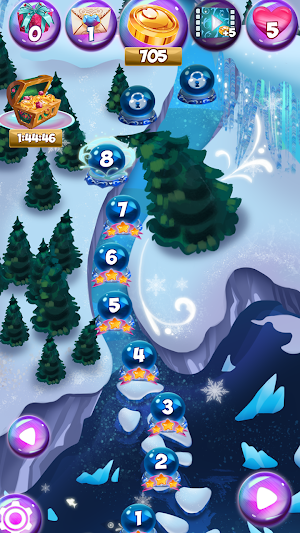 Bunny's Frozen Jewels: Match 3 Screenshot 2