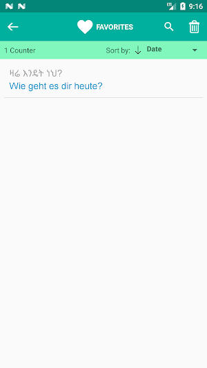Amharic German Translator Screenshot 2