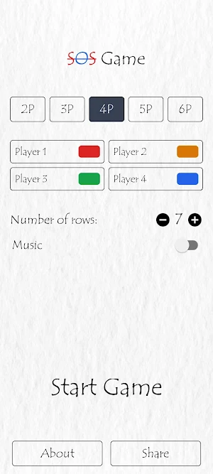 SOS Game: Classic Fun Game Screenshot 0