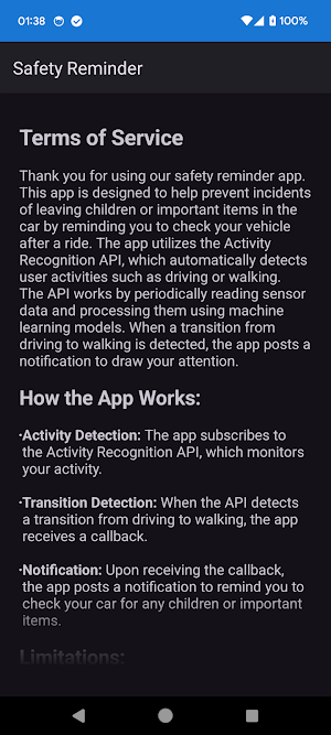 Safety Reminder Screenshot 3