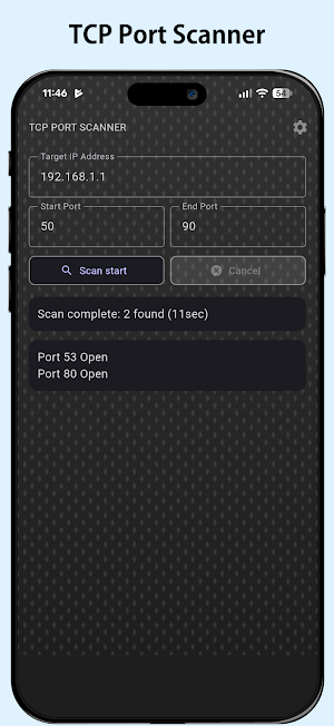 TCP Port Scanner Screenshot 1