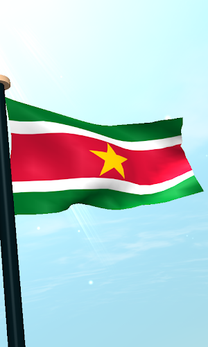 Suriname Flag 3D Wallpaper Screenshot 3