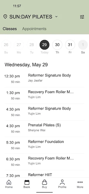 SUN:DAY Pilates Screenshot 1
