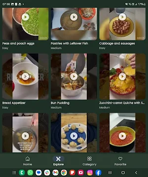 FoodCOMP CookApp Screenshot 2