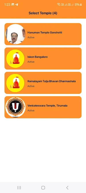 My Temple App Screenshot 2
