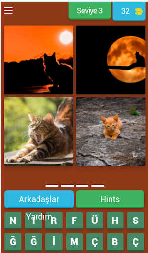 puzzle - 4 resim 1 kelime oyun Screenshot 3