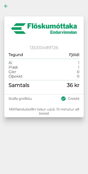 Endurvinnslan Screenshot 2