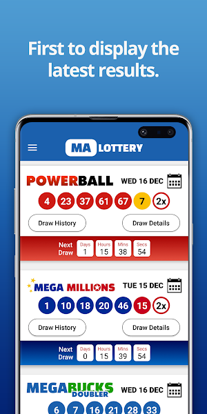 Massachusetts Lotto Numbers Screenshot 0