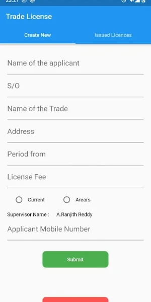 RMC Trade License Screenshot 2