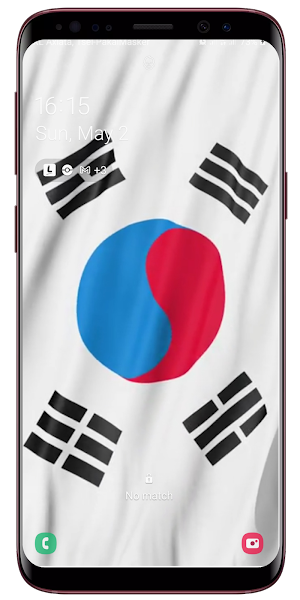 South Korea Flag LiveWallpaper Screenshot 3