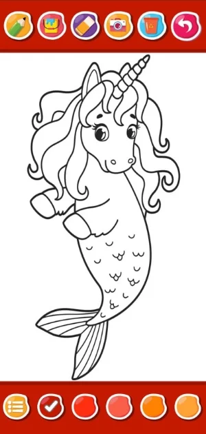 Mermaid Princess Coloring Book Screenshot 3