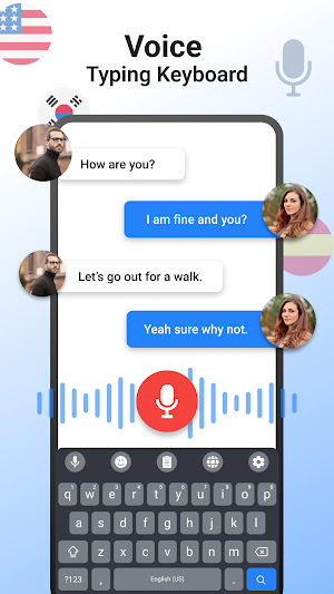 Custom Keyboard - Voice Typing Screenshot 1