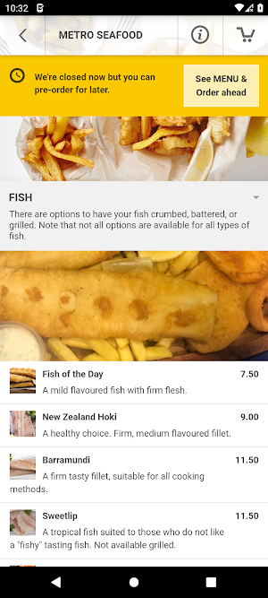 Metro Seafood Toowoomba Screenshot 2