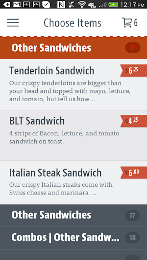 Grandstand Burgers Screenshot 2