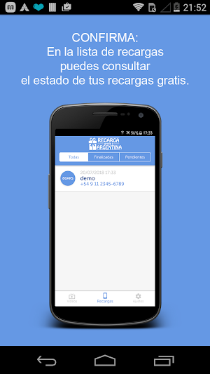 Recargas GRATIS a Argentina Screenshot 3
