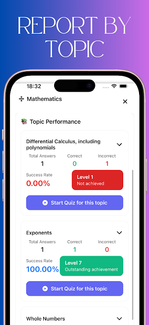 Mathematics Practice App Screenshot 3