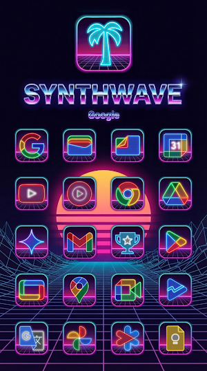 Synthwave Icon Pack Screenshot 0