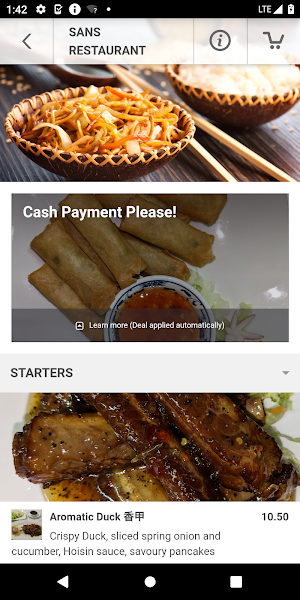 Sans Restaurant Screenshot 2