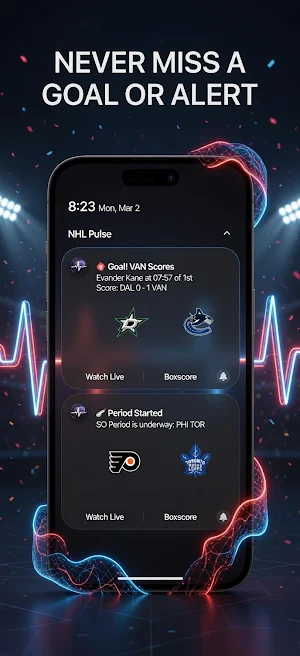 NHL Pulse: Live Scores|Odds|AI Screenshot 1