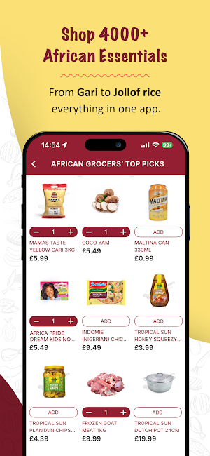 African Grocers Online Store Screenshot 0