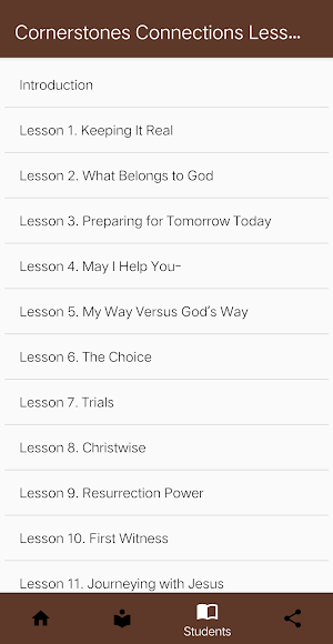 Cornerstone Connections Lesson Screenshot 0