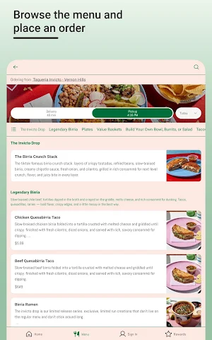 Taqueria Invicto App Screenshot 1