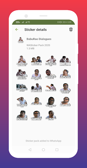 BabuRao Stickers for WhatsApp - WA Stickers Pack Screenshot 0