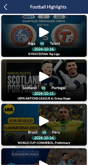 Live Football TV HD Streaming Screenshot 1