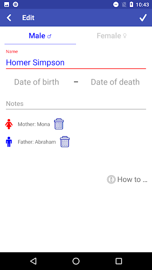 Family tree Screenshot 1