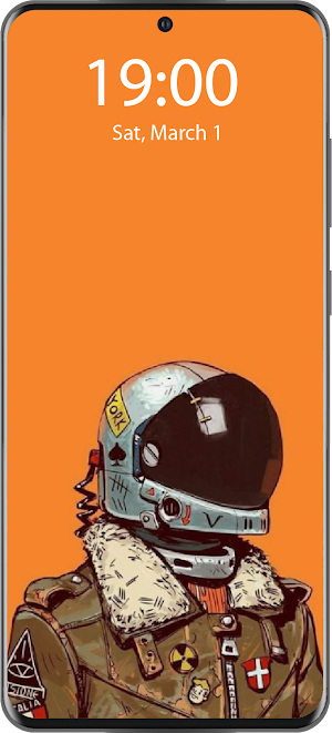 Orange Live Wallpaper Parallax Screenshot 1