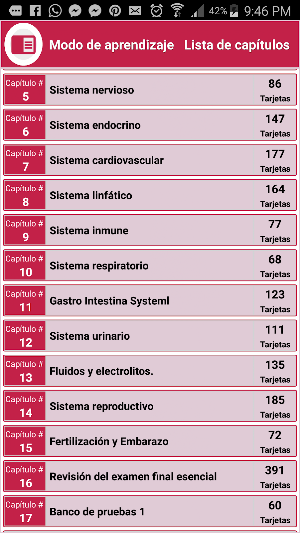 Anatomía y fisiología 2900 concept y cuestionarios Screenshot 1