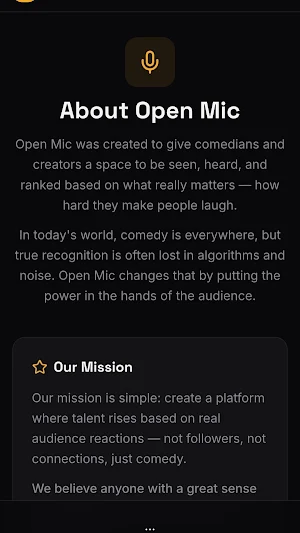 MyOpenMic Screenshot 2