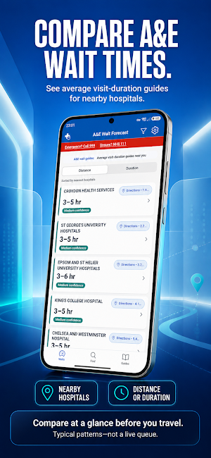 A&E Waits & Urgent Care UK Screenshot 1
