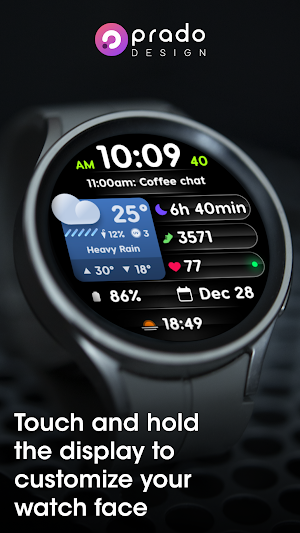 PRADO 71 Weather Watch Face Screenshot 3