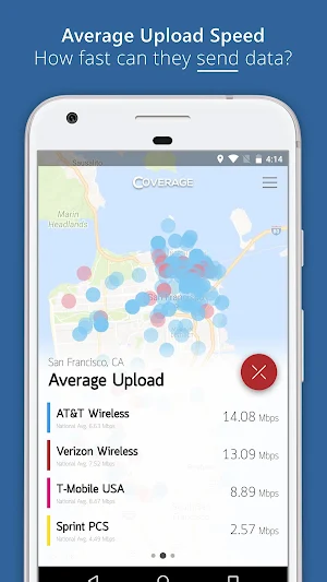 LTE Speed Coverage Map Screenshot 2