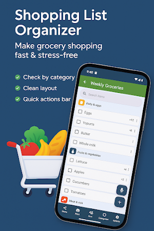 Shopping List Organizer Screenshot 0