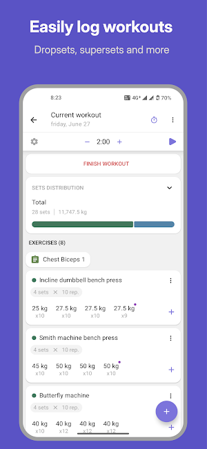 Power Log - Workout Tracker Screenshot 1