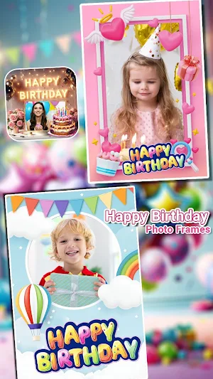 Birthday Photo Frame Maker Screenshot 1