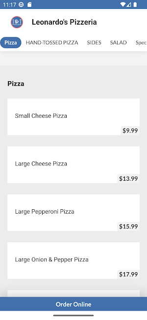Leonardo's Pizzeria Screenshot 1