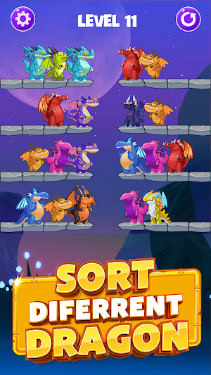 Dragon sorting games Screenshot 1