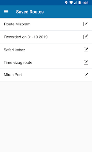 Route Recorder Screenshot 1