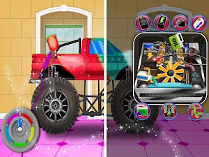 Monster Truck Cleanup: Car Repair & Fix It Game Screenshot 1