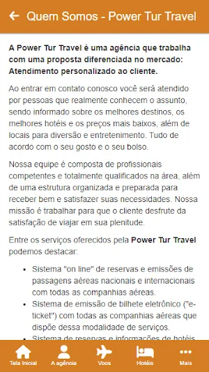 Power Tur Travel Screenshot 1