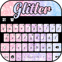 Glitter Gradient Keyboard Background