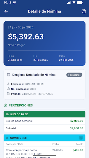 Mi Nómina STG VGO Screenshot 2