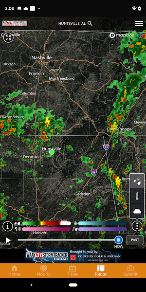 WAAY Weather Screenshot 2