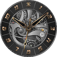 BFF6- Black Analog Gear Silver