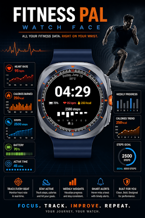 Fitness Pal Watch Face Screenshot 3
