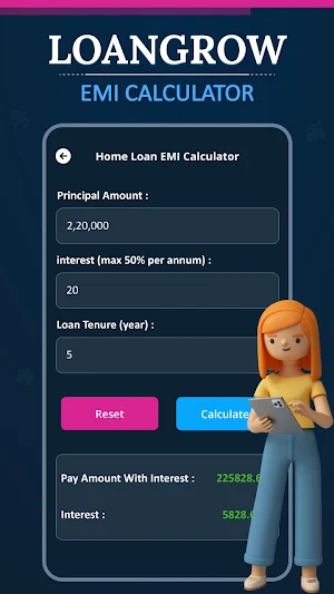 Easy EMI Loan Calculator Screenshot 1